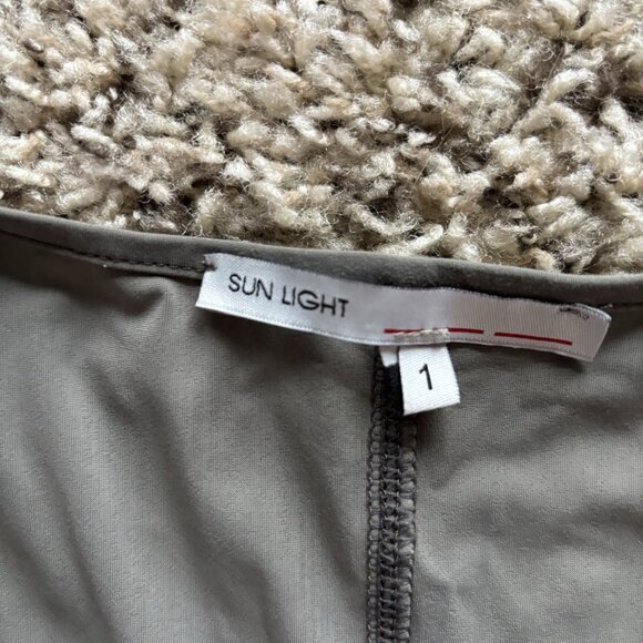 Sun Light Sleeveless Casual Tunic Dress Size 1 Small Lightweight Sage Green - Picture 3 of 6